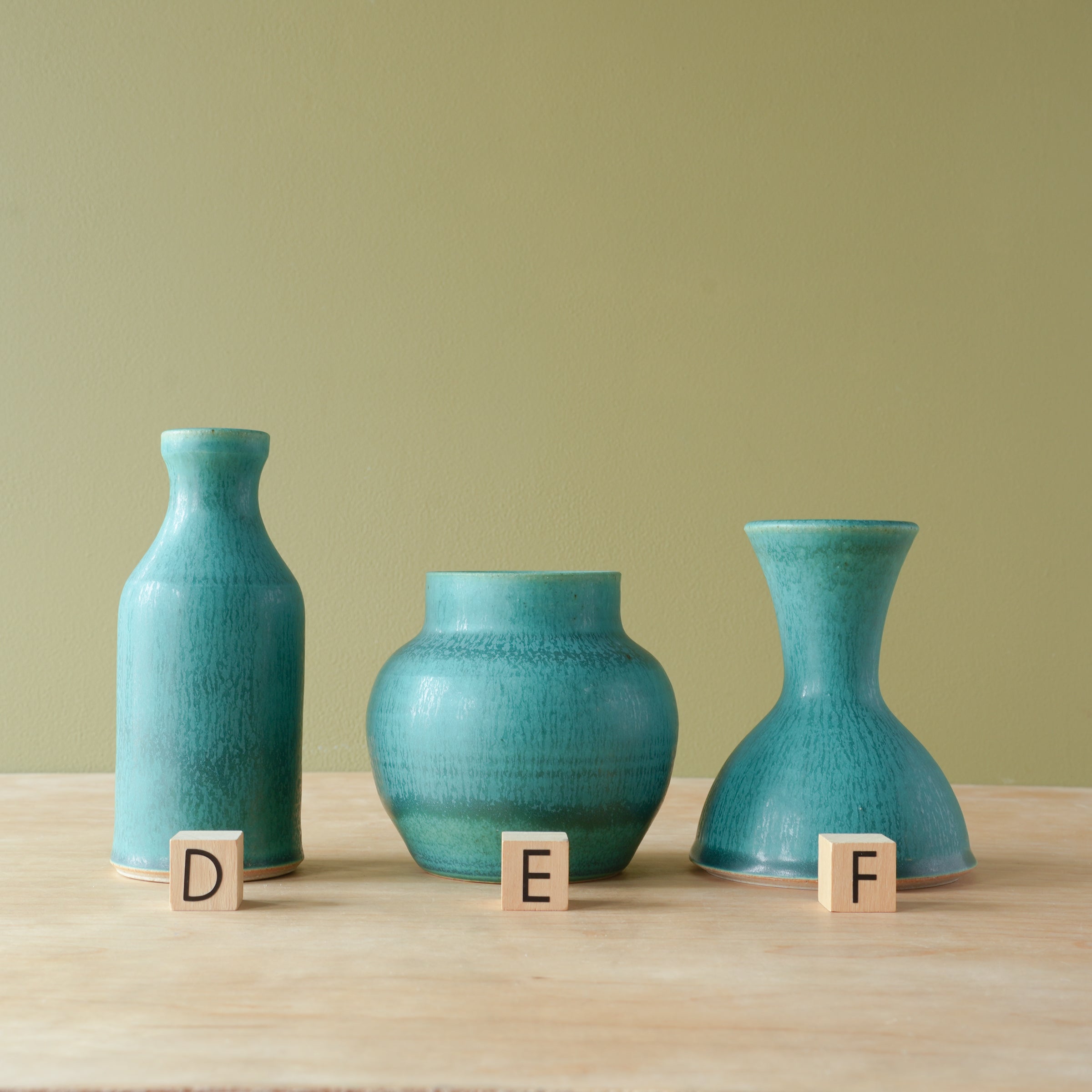 Petite Vases | Pewabic Blue – Pewabic Pottery