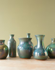 Petite Vases | Matte Green Iridescent