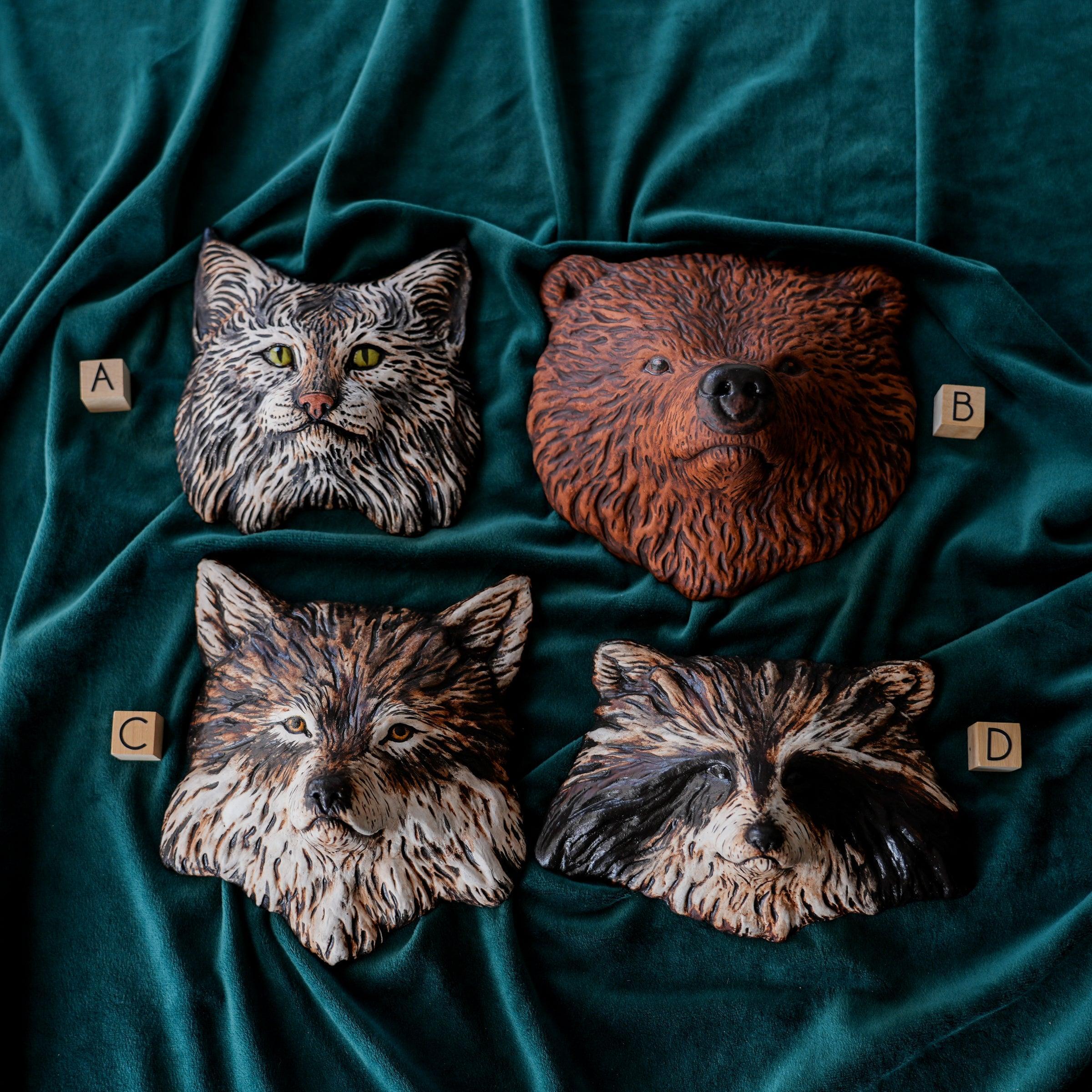 Laurie Sharkus | Animal Mask Collection – Pewabic Pottery