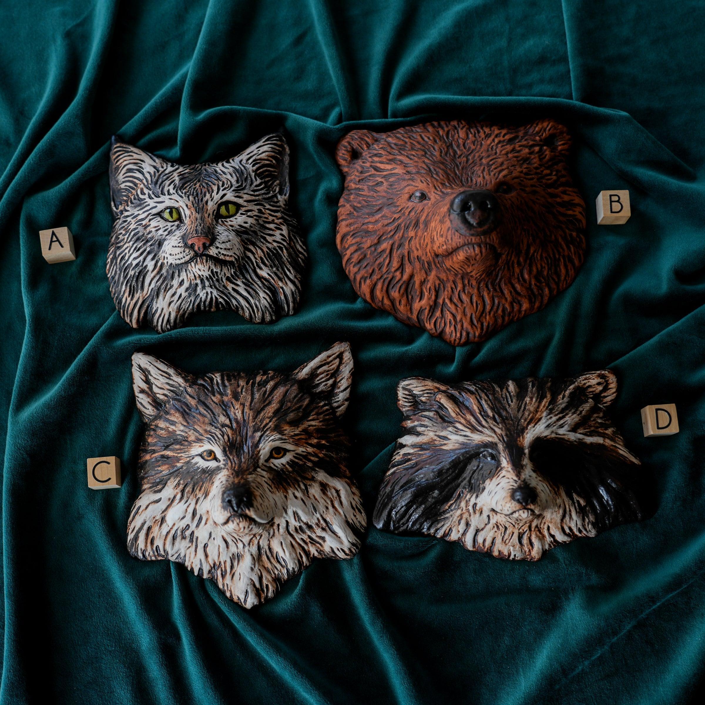 Laurie Sharkus | Animal Mask Collection – Pewabic Pottery
