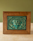 Framed Claddagh Tile | Pewabic Blue