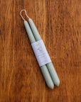 Mo&Co Home | 10" Beeswax Taper Candle Pair