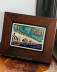 Framed Belle Isle Bridge Postcard Tile