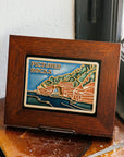 Framed Pictured Rocks Postcard Tile