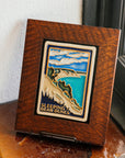 Framed Sleeping Bear Dunes Postcard Tile
