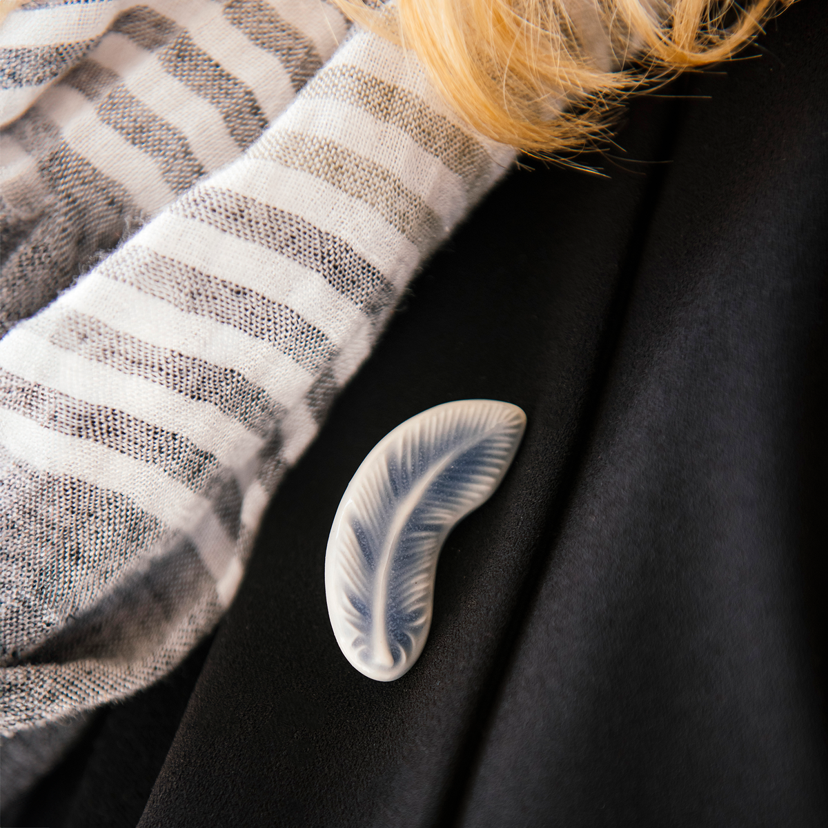 Feather Pin – Pewabic Pottery