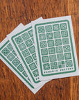 Geo Tiles Letterpress Postcard | Signal Return