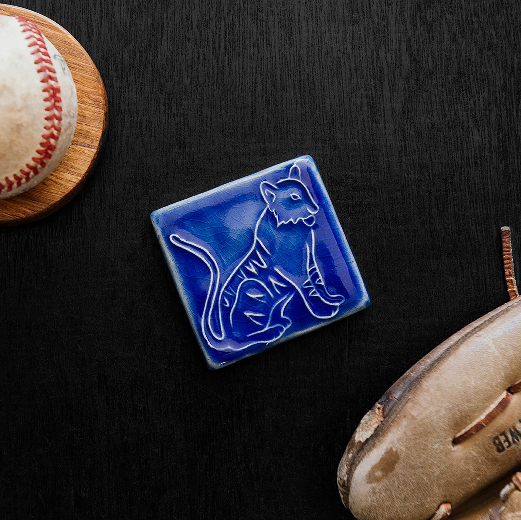3x3 Tiger Tile – Pewabic Pottery