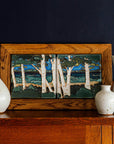 Framed Birch Landscape Diptych