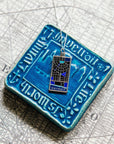 Enamel Detroit Map Necklace