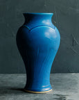 This Classic Vase features the matte french blue Peacock glaze.