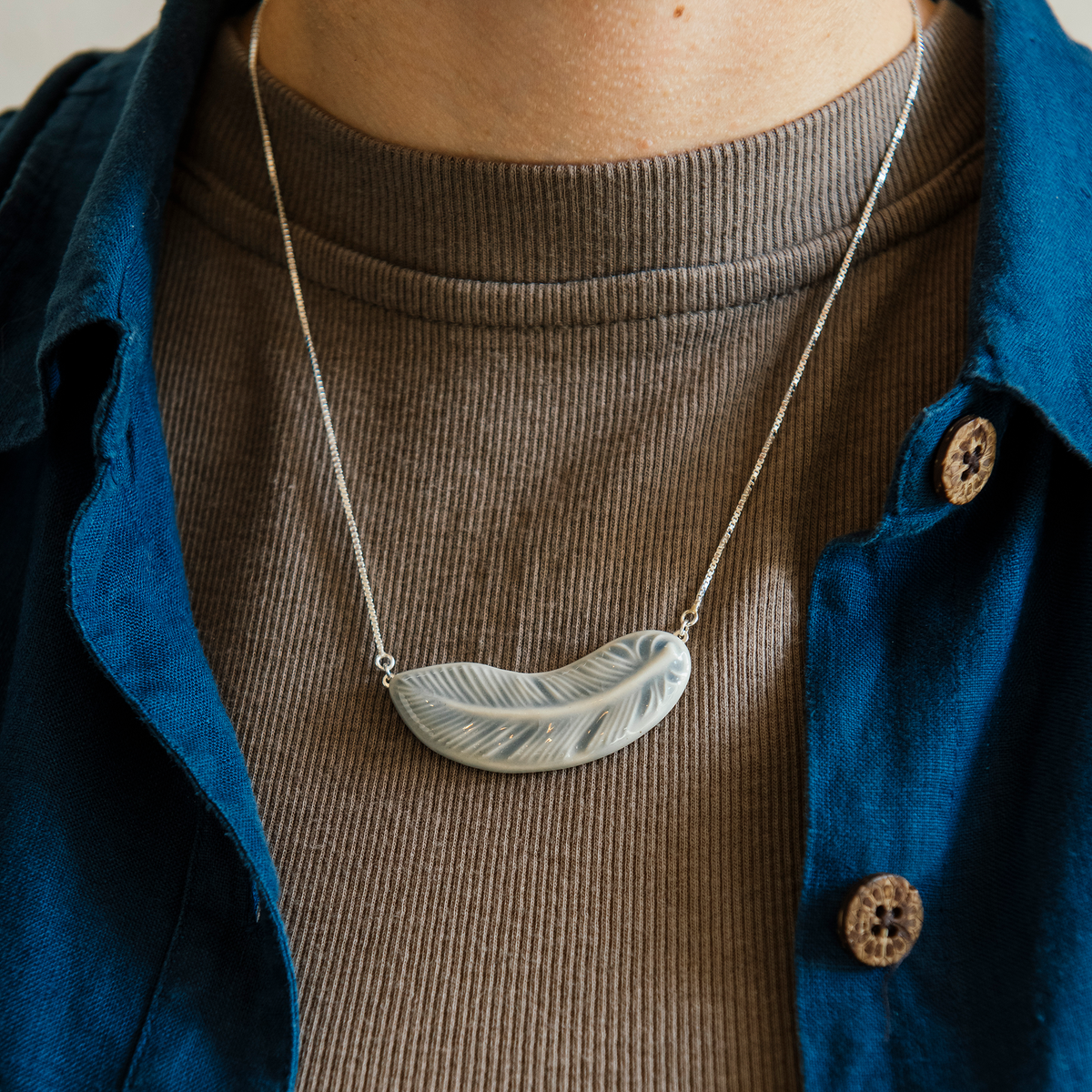 Feather Necklace – Pewabic Pottery