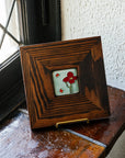 Framed Cactus Flower Tile | Poppy Palette