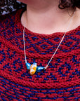 Historic Bee Necklace | Hand-Painted Iridescent