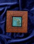 Framed Michigan Outline Tile | Hand-Painted