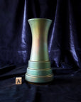 Step Vases | Matte Green Iridescent