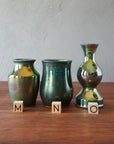 Matte Green Iridescent Petite Vase