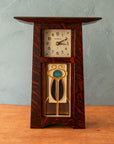 Craftsman Clock | 4x8 Hand-Painted Stickley Tile