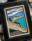 Framed Sleeping Bear Dunes Postcard Tile