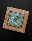 Framed Fox Tile | Glacier