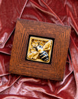 Framed Hand-Painted Bee Tile