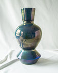 XL Custom Thrown Vessel | Azurite Iridescent