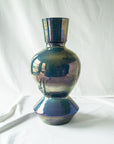 XL Custom Thrown Vessel | Azurite Iridescent