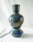XL Custom Thrown Vessel | Azurite Iridescent