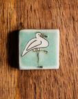 Hand-Painted Crane Tile