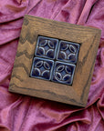 Framed Custom Geo Tiles | Navy