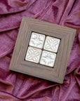 Framed Custom Geo Tiles | Alabaster