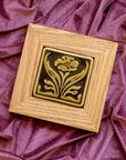Framed Botanical Tile | Two Tone