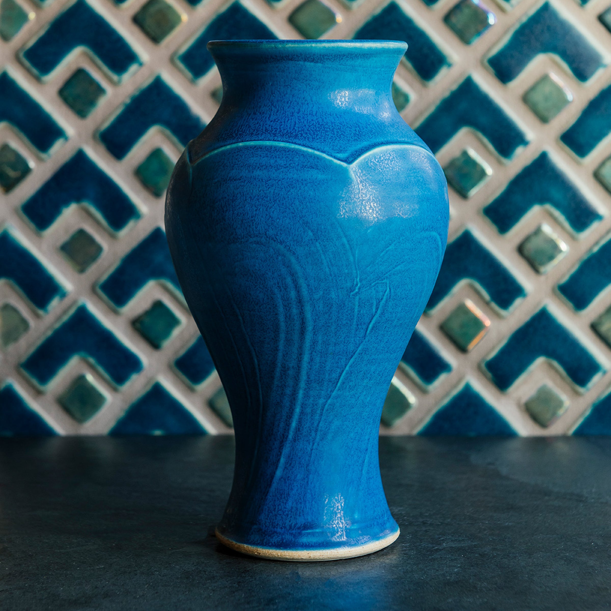 vaseman 花器 Roseville Wincraft Orange 1948 Mid Century Modern Ceramic Floor