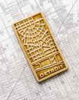 This tile features the deep golden glossy Honey glaze.