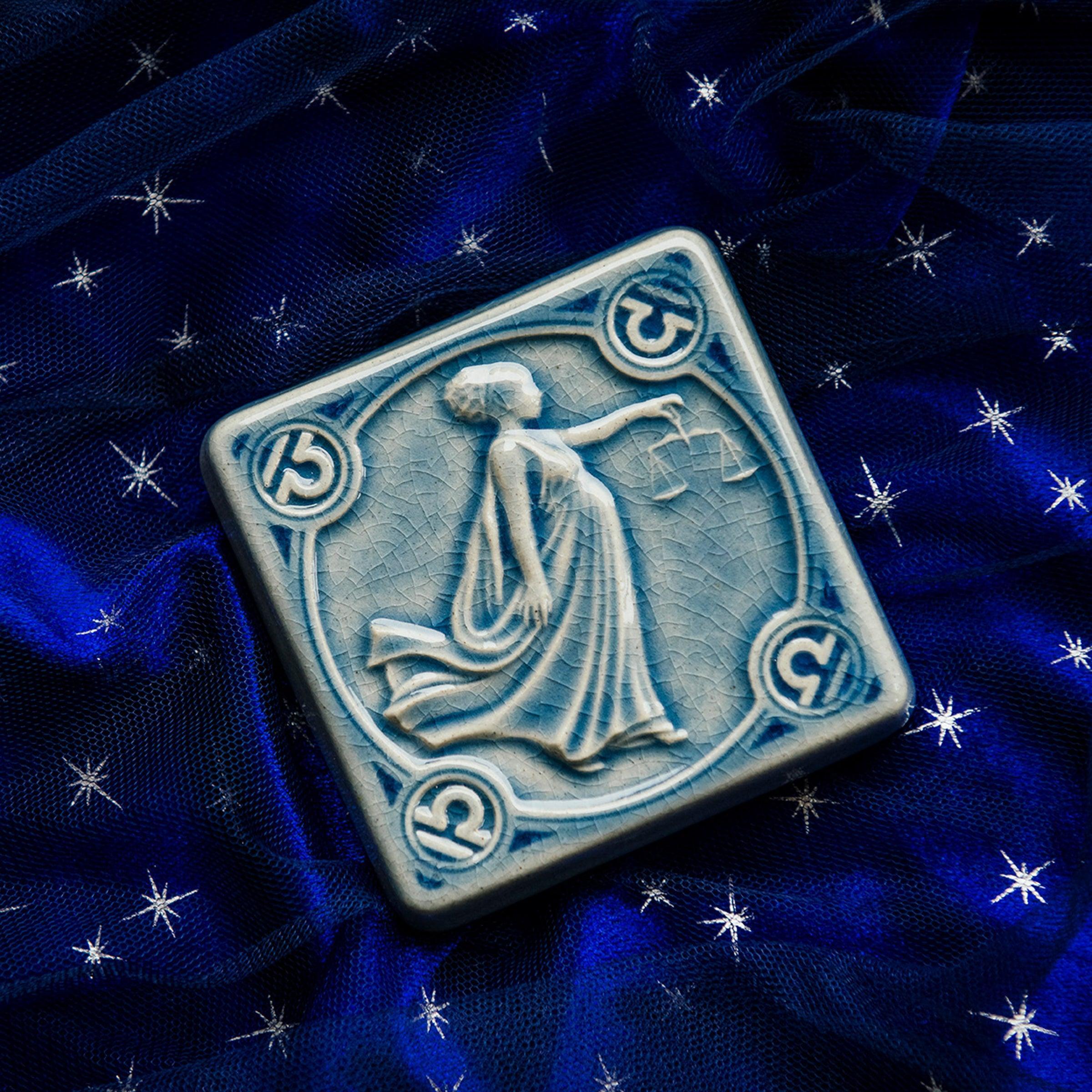 Libra | Zodiac Tile – Pewabic Pottery