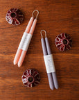 Mo&Co Home | 10" Beeswax Taper Candle Pair