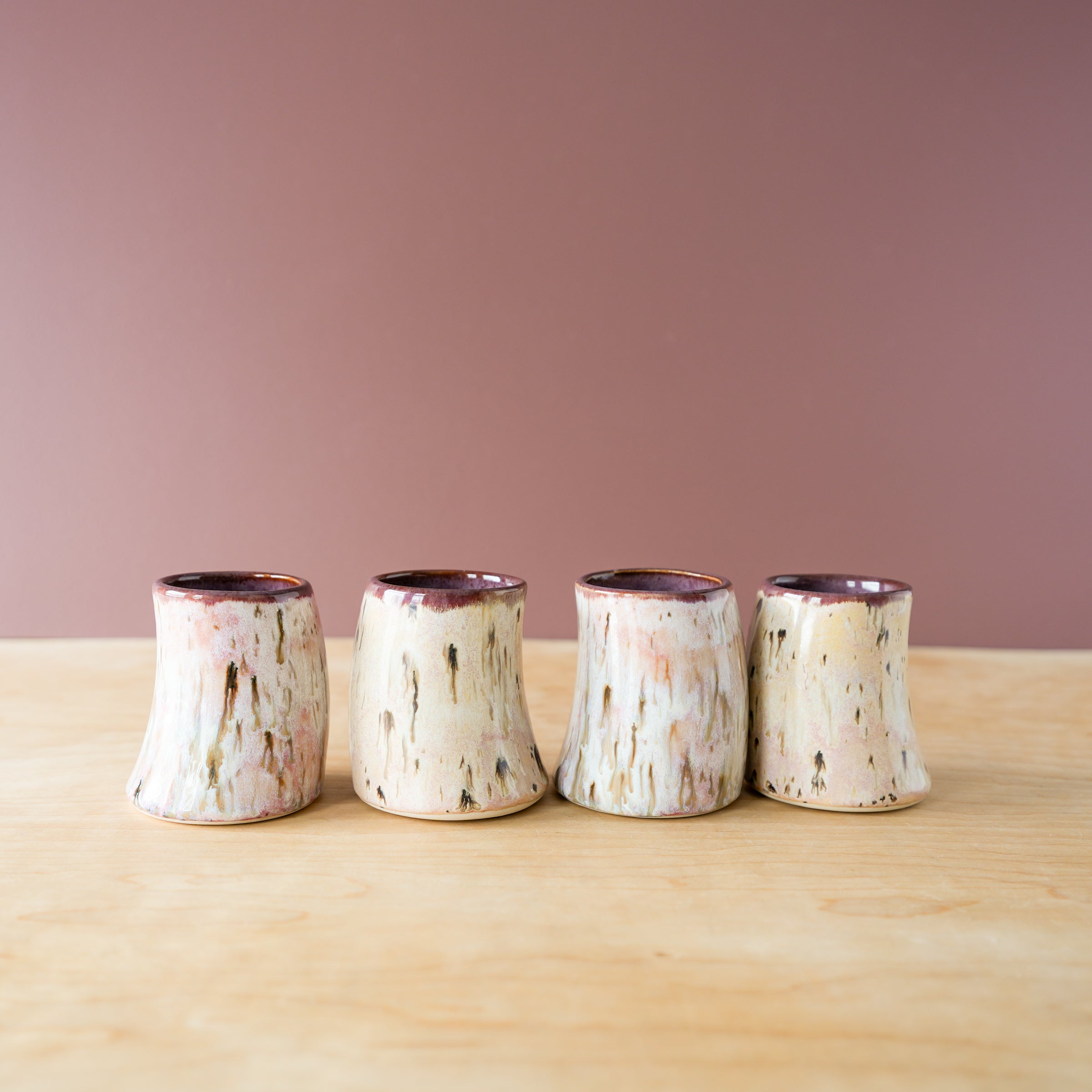 Arenivar-Gomez | Rosey Rain Cups Collection – Pewabic Pottery
