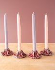 Scalloped Candle Holder | Winterberry