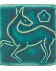 Ceramic Prancing Deer Tile