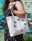 Ceramic Pewabic Logo Canvas Tote Bag