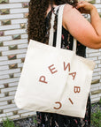 Ceramic Pewabic Logo Canvas Tote Bag