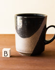 Rebekah Sweda | Matte Black Angle Mugs