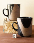 Rebekah Sweda | Matte Black Angle Mugs