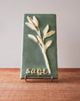 Ceramic Scott Weaver | 4x8 Sage Herb Tile
