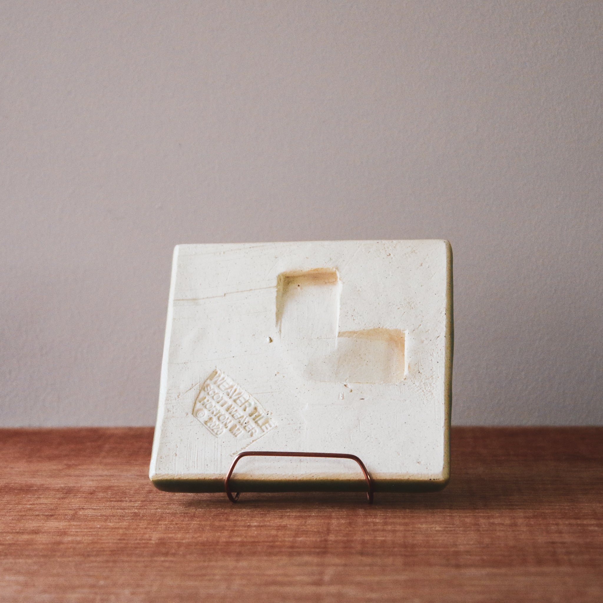 Weaver Tile | 4x4 Dragonfly Tile – Pewabic Pottery