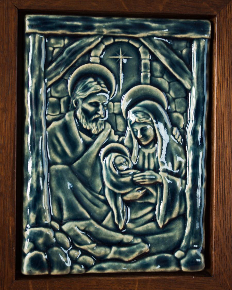 The Framed Nativity Tile.