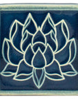 The Ocean glazed Lotus Tile.