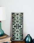 The Guardian Pattern Tile features a intricate geometric tile design found on the Guardian Building in downtown Detroit.
