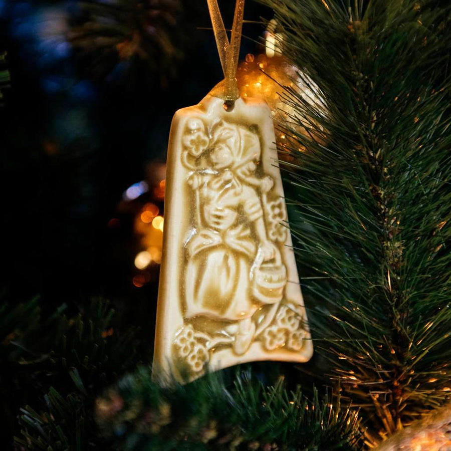 The Ceramic Eight Maids a-Milking Ornament