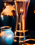 Ceramic Step Vase| Copper Iridescent